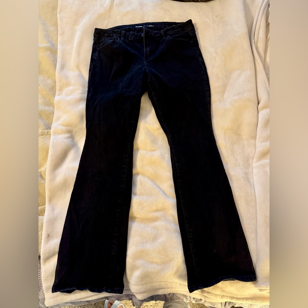 Old Navy Black Kicker Boot-Cut Jeans